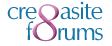 Cre8asiteforums logo design
