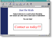 Older website design